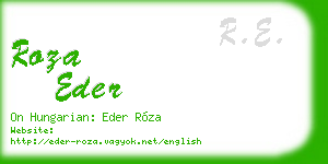 roza eder business card